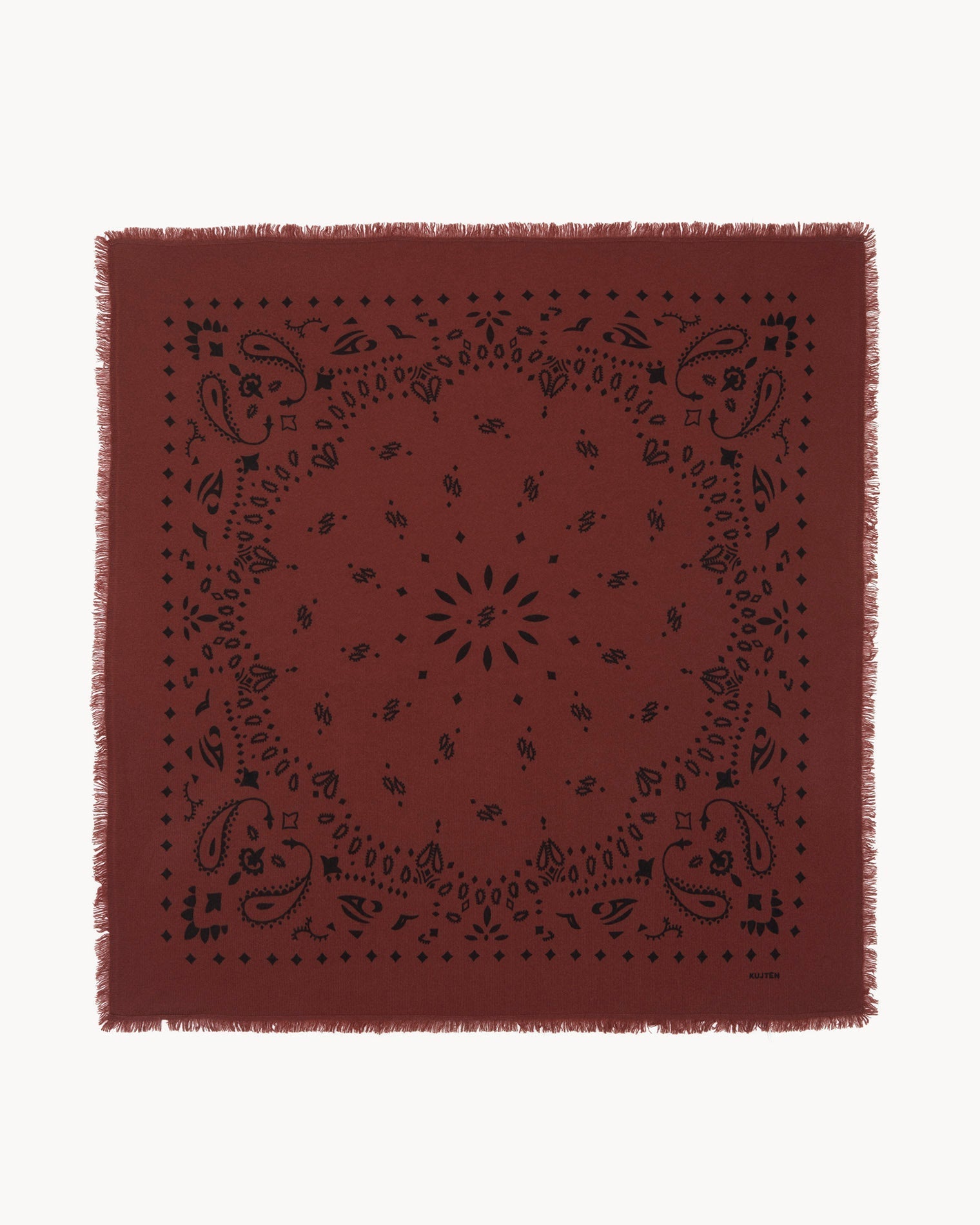 KUJTEN Bandana Hachiko Earth Burgundy - Bandana - stre