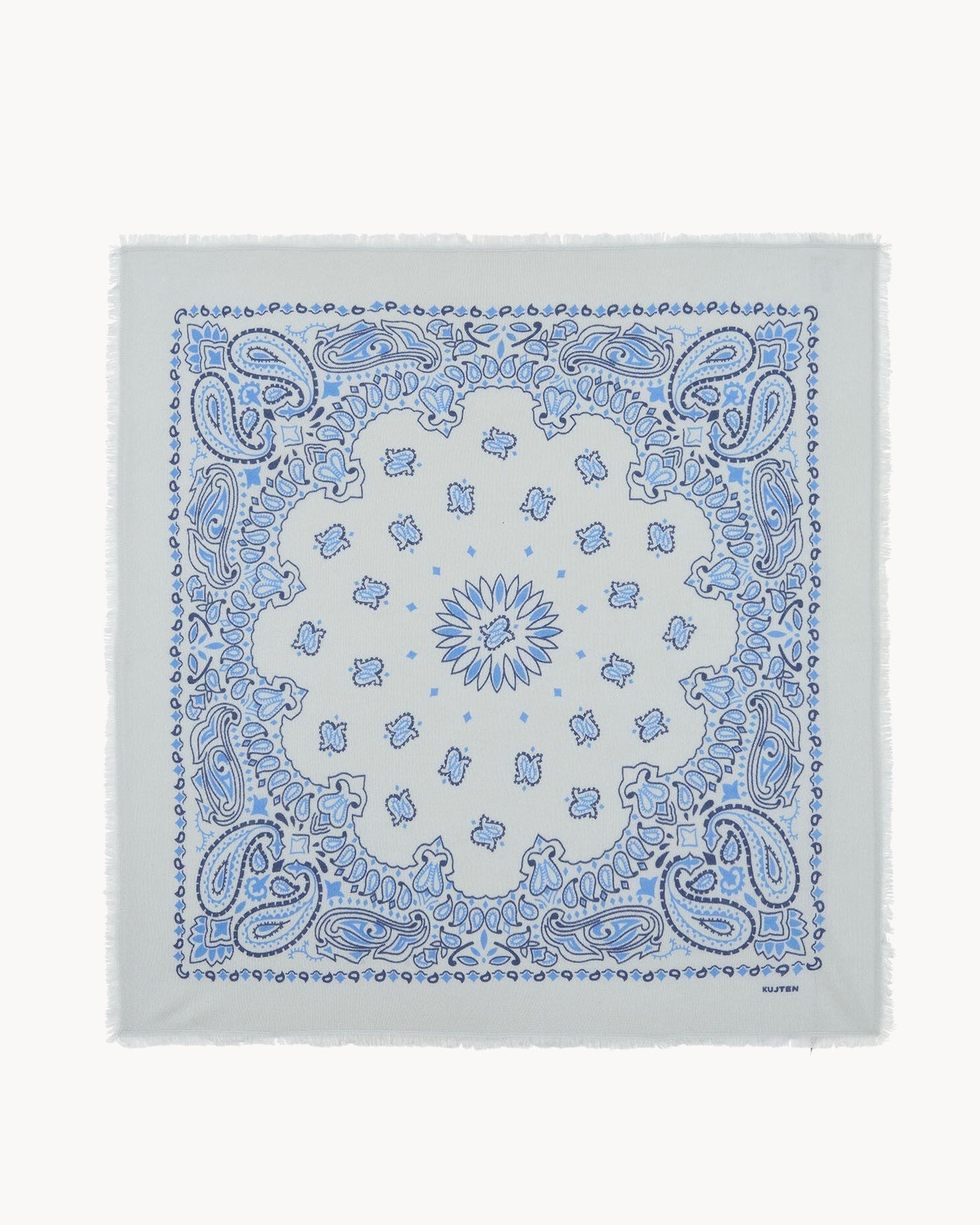 KUJTEN Large Bandana Hachiko Bico Silver Blue - Bandana