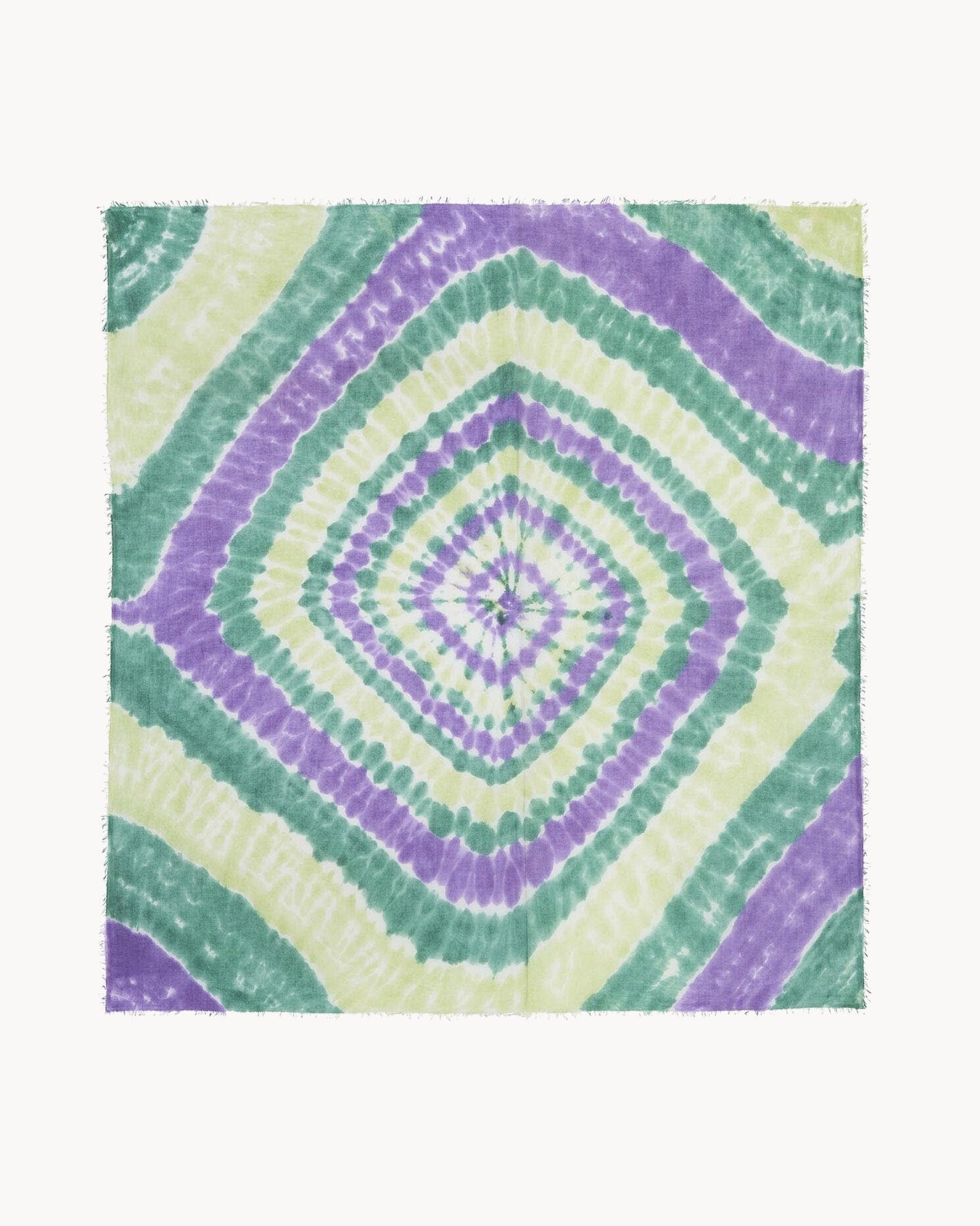 KUJTEN Very Large Bandana Effy Sunny Purple Green - Bandana