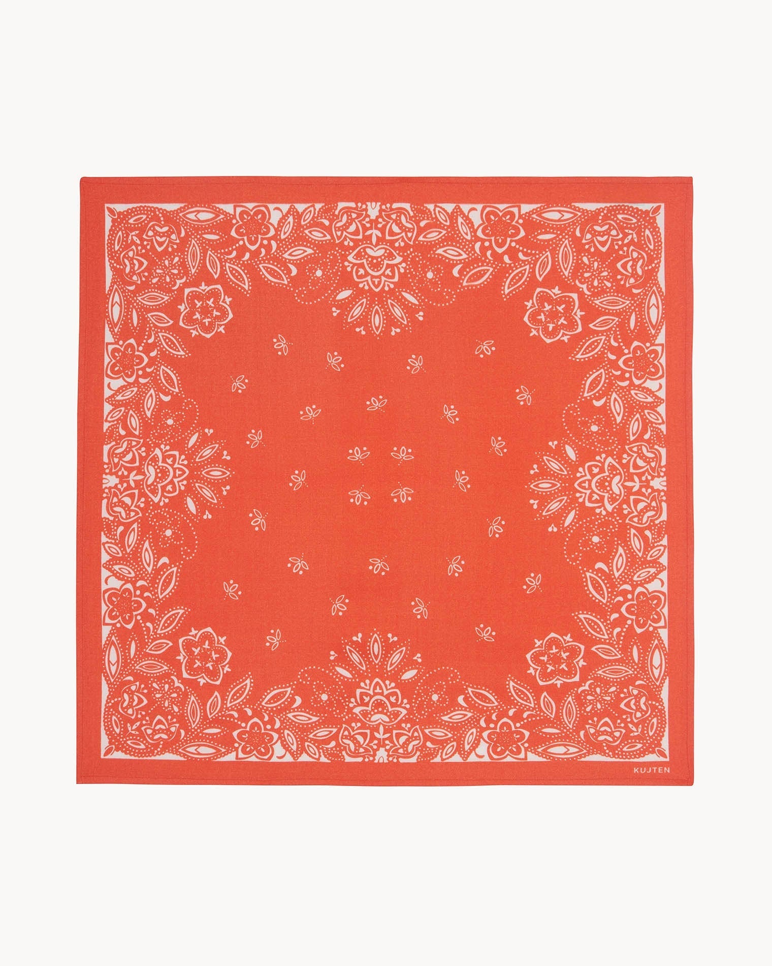 KUJTEN Small Bandana Heli Hibiscus Orange - Bandana