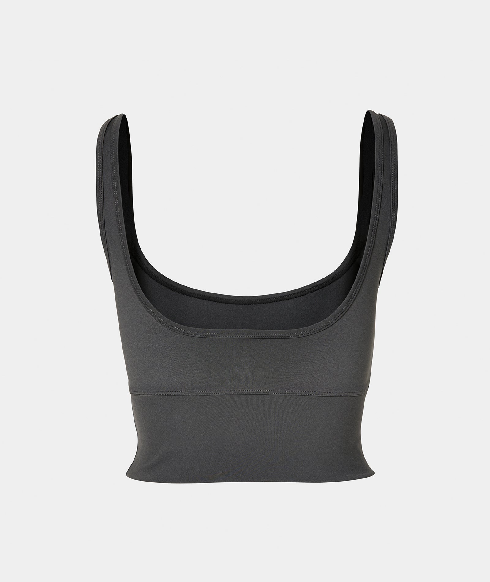 VEHLA CROPPED TANK - SMOKE - Crop Atlet - stre