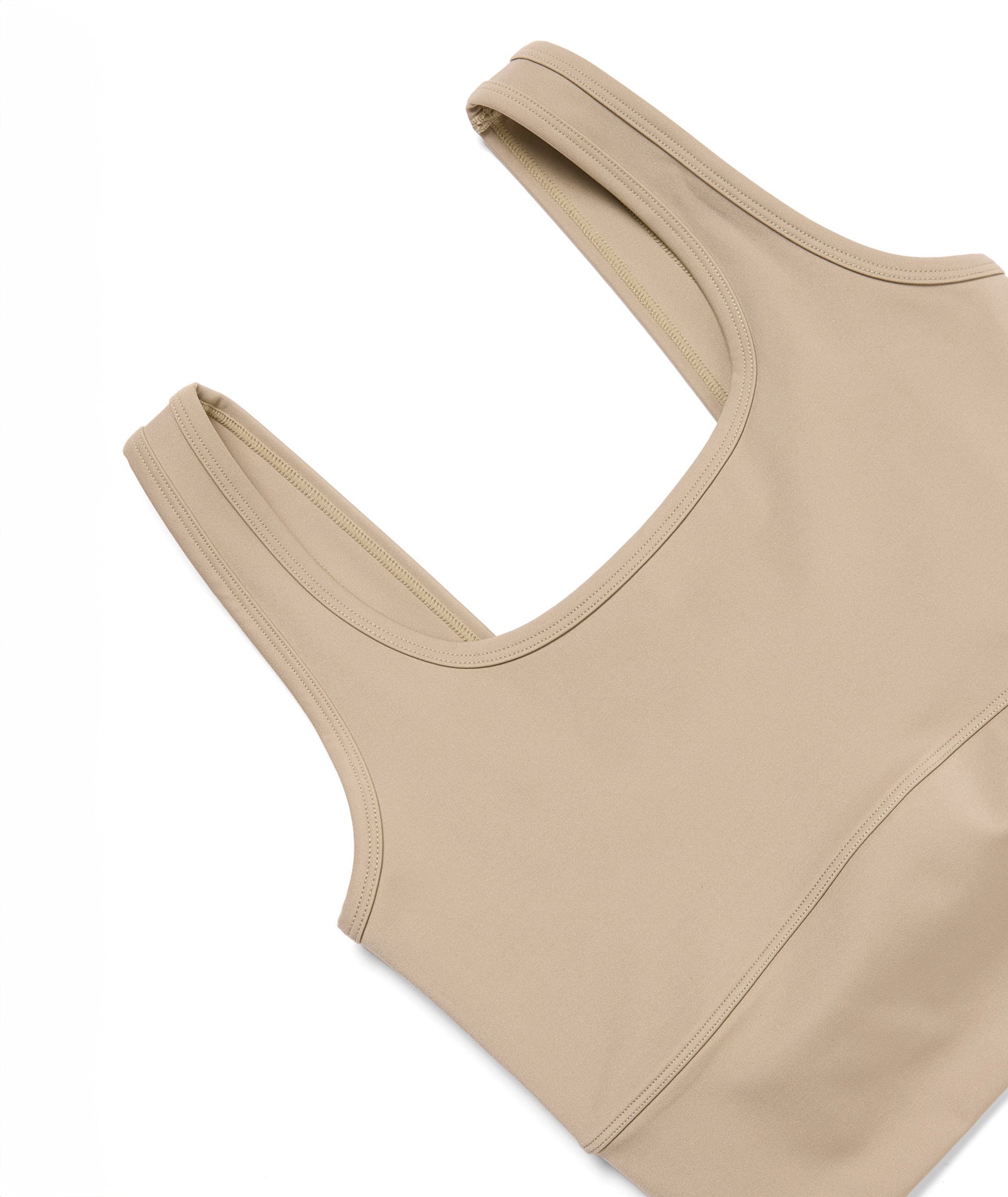 VEHLA CROPPED TANK - TAUPE - Crop Atlet - stre
