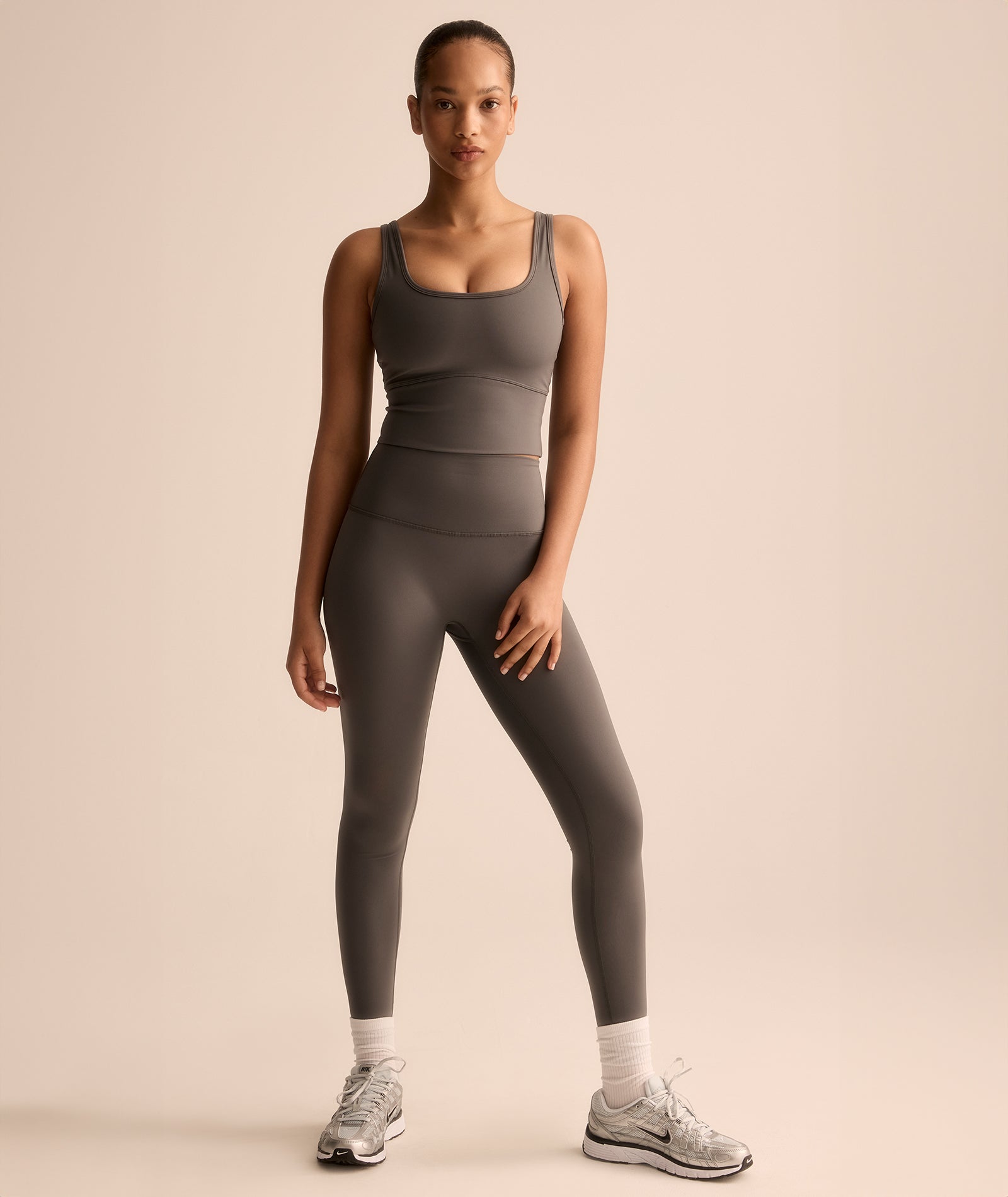 VEHLA LEGGINGS - SMOKE - Tayt - stre