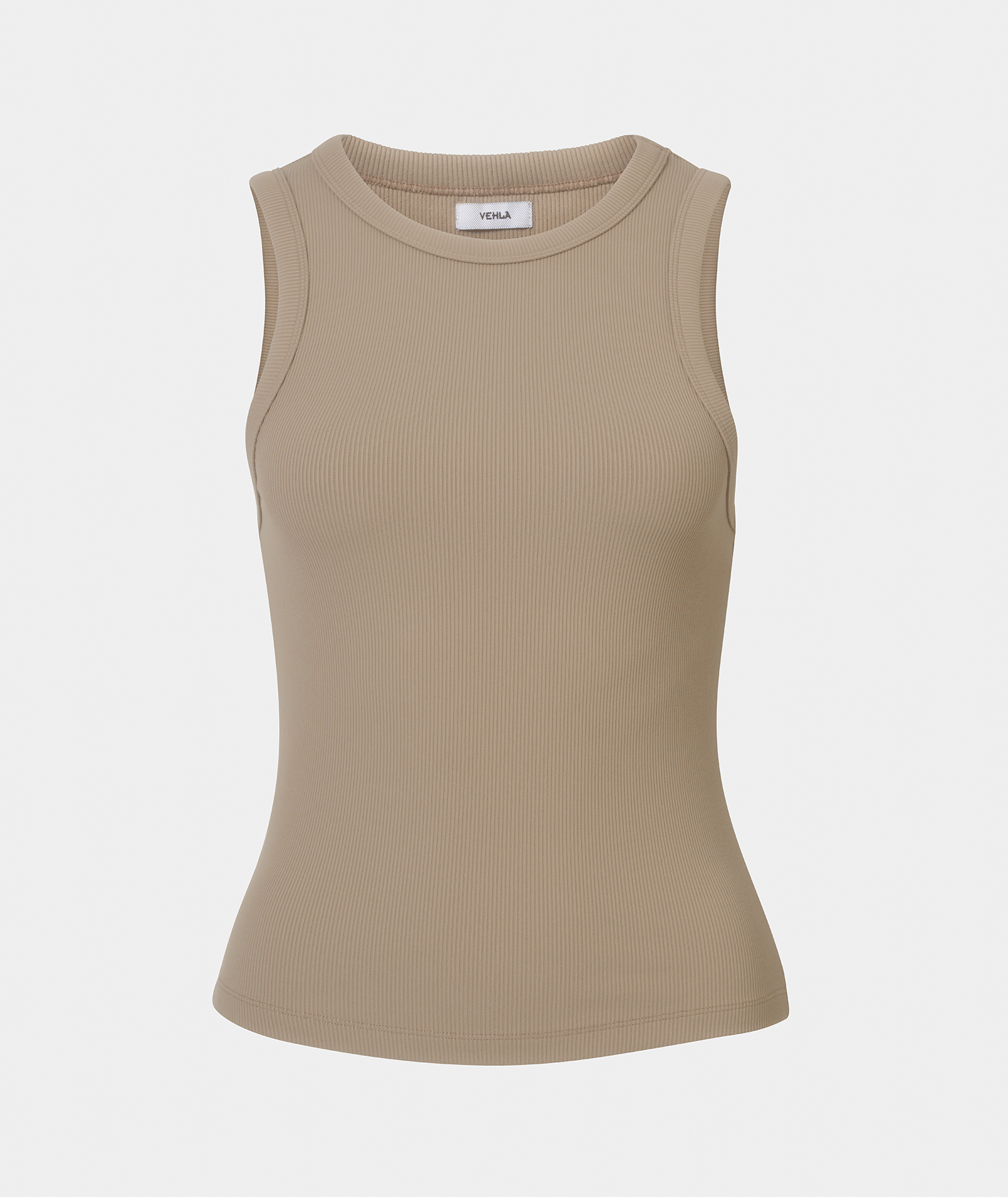 VEHLA RIBBED TANK - TAUPE - Ribbed Atlet - stre