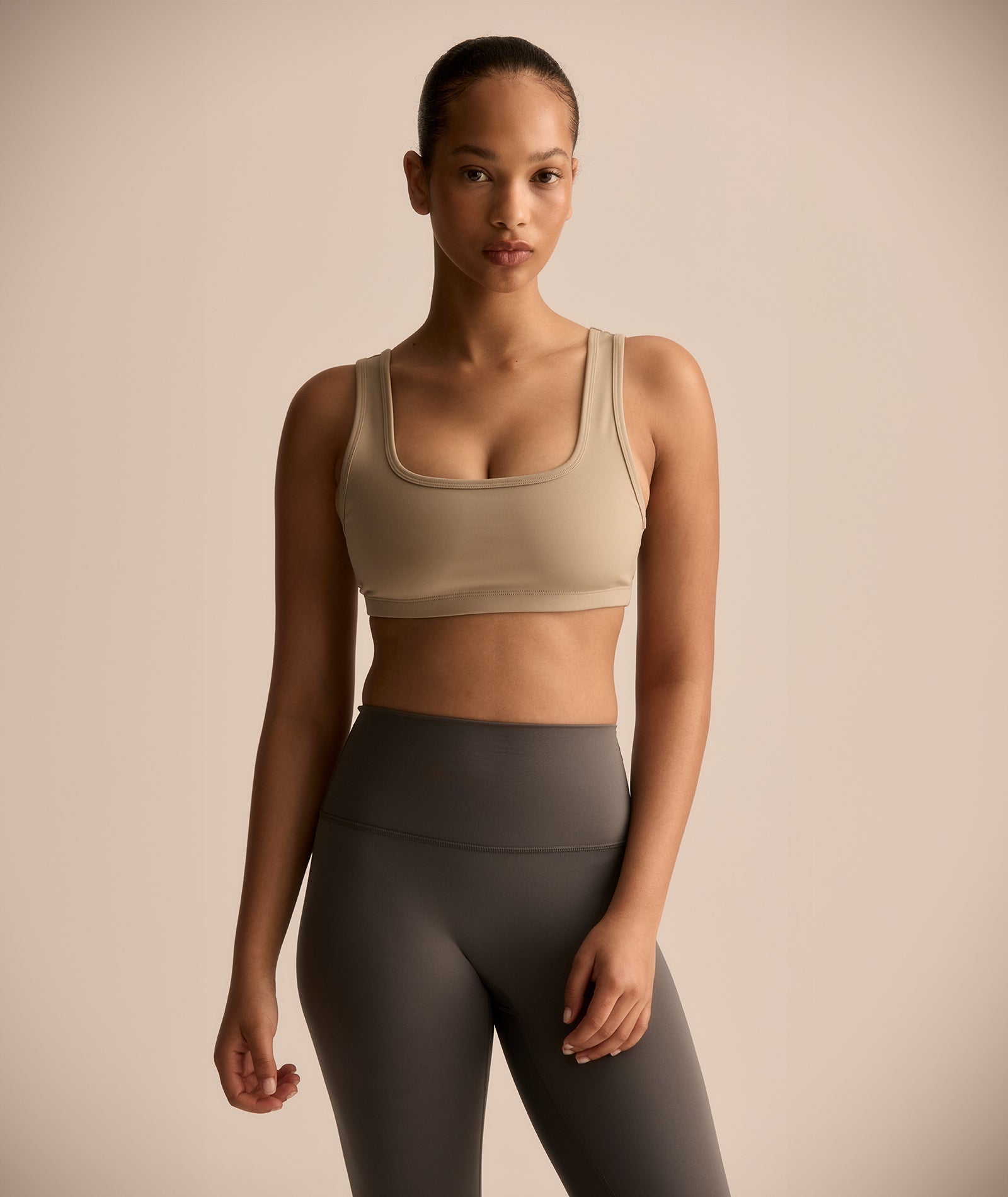 VEHLA SPORTS BRA - TAUPE - Sütyen - stre