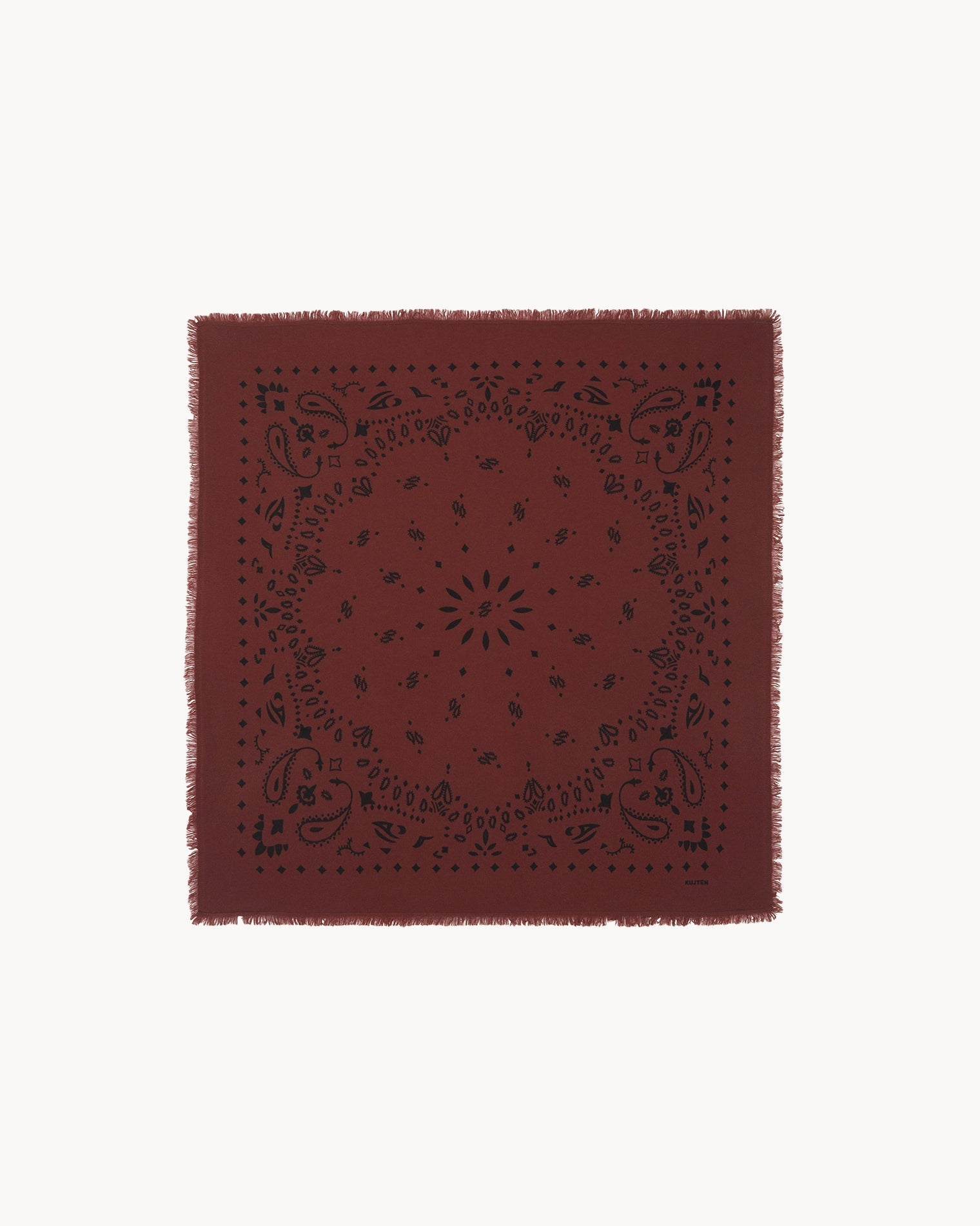 KUJTEN Small Bandana Hachi Earth Burgundy - Bandana - stre