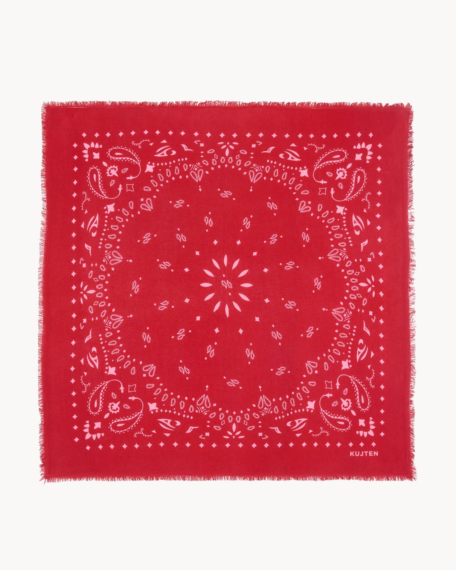KUJTEN Bandana Hachiko Red Flag / Candy Pink - Bandana - stre