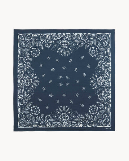 KUJTEN Large Bandana Helia Dark Navy Blue - Bandana