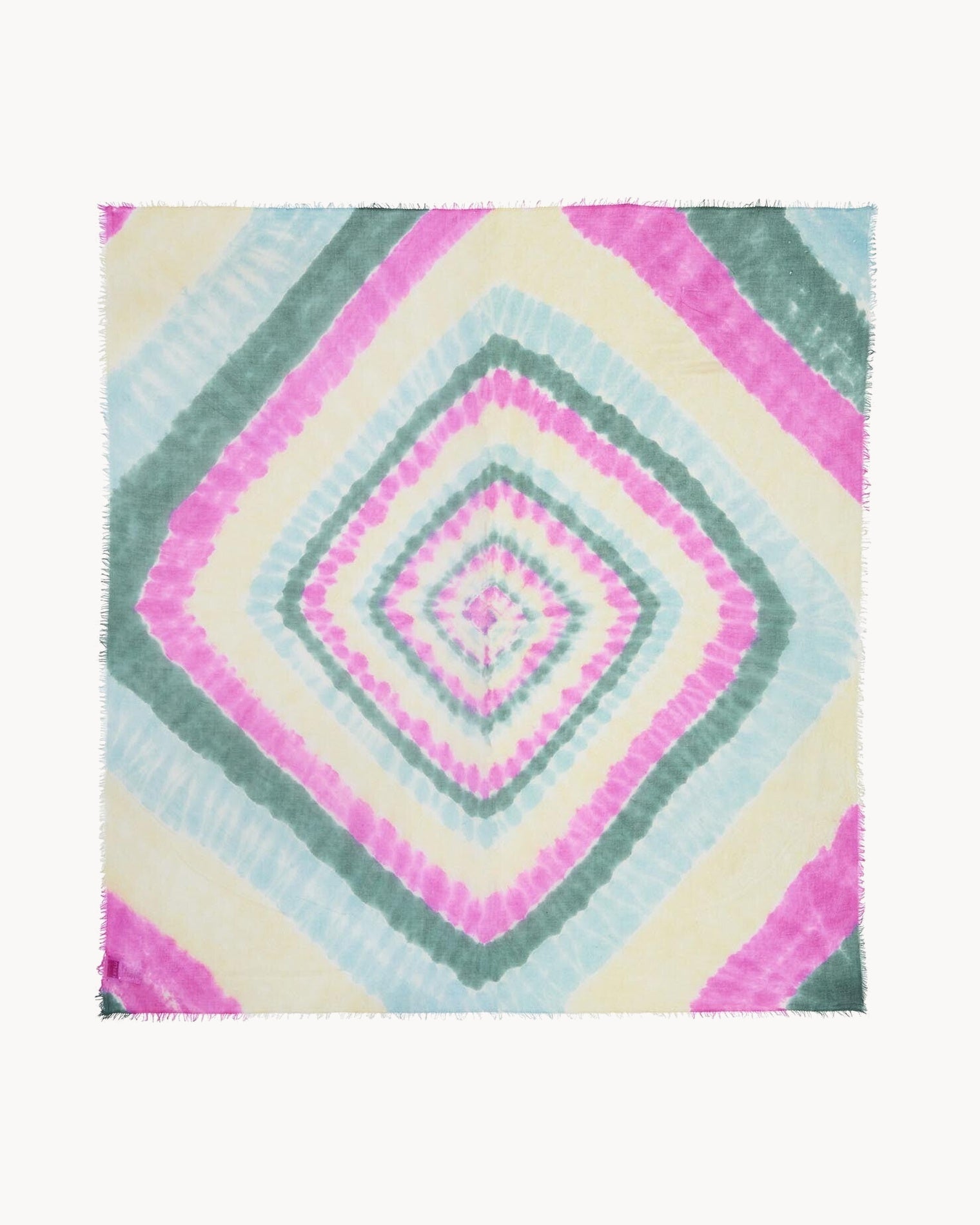 KUJTEN Very Large Bandana Effy Sunny Green Pink - Bandana