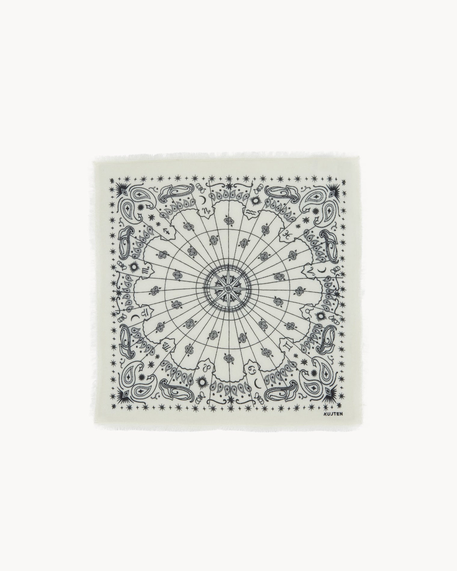 KUJTEN Small Bandana Hachi Astro White - Bandana - stre