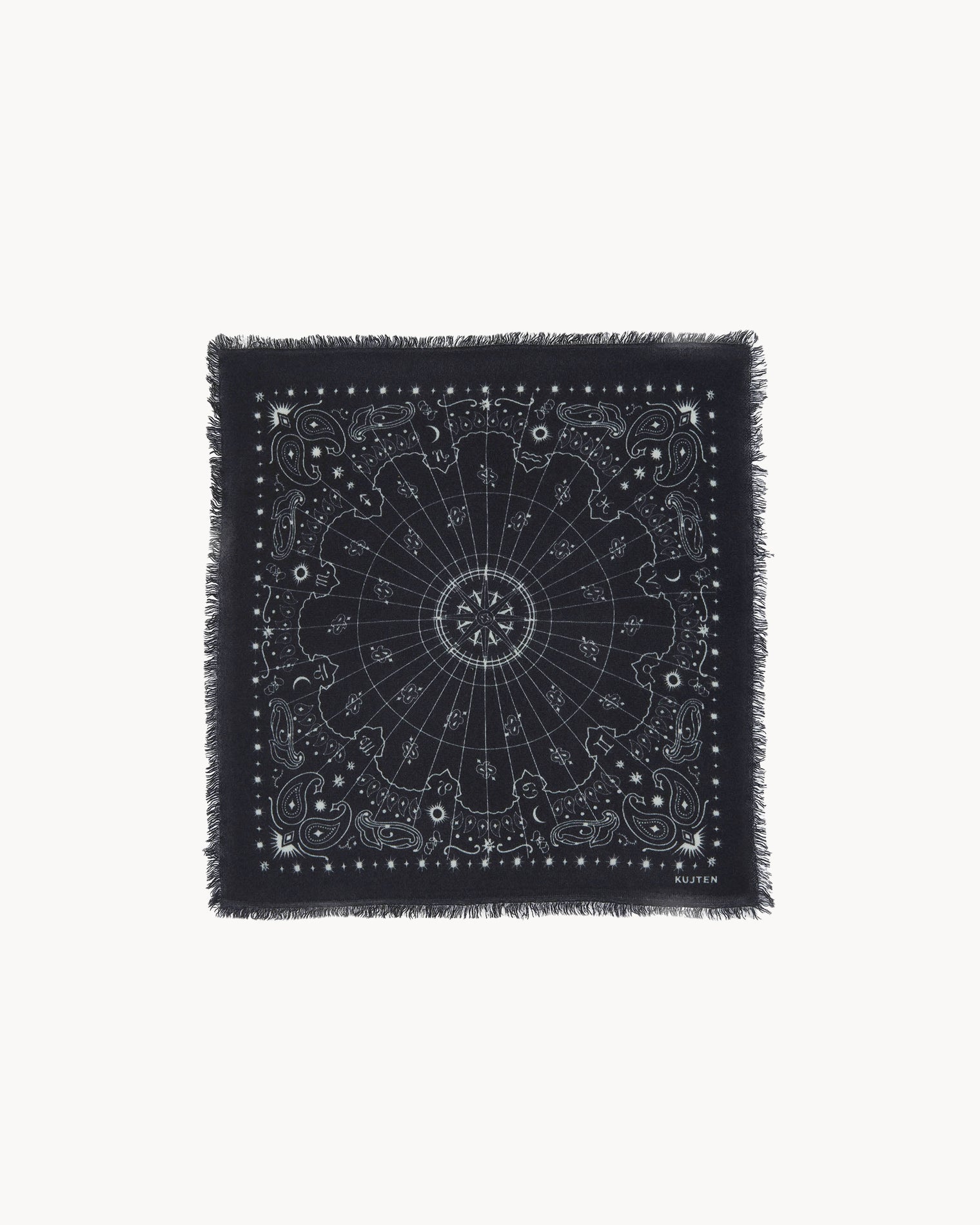KUJTEN Small Bandana Hachi Astro Black - Bandana - stre