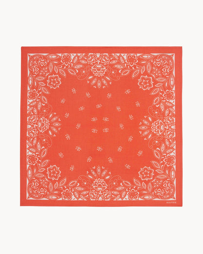 KUJTEN Small Bandana Heli Hibiscus Orange - Bandana
