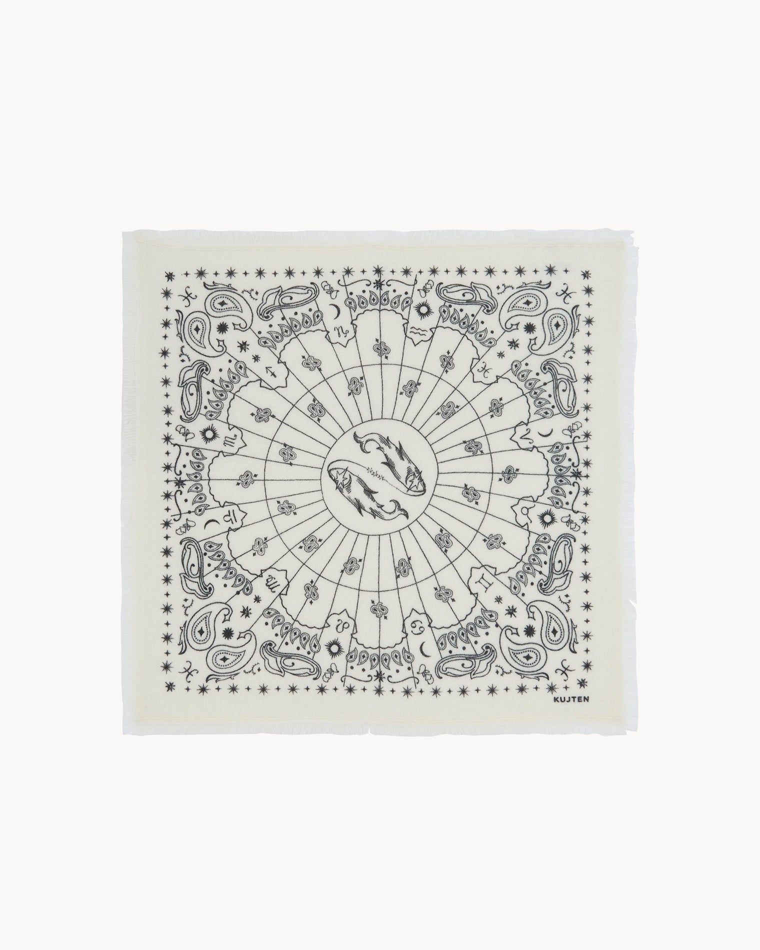 KUJTEN Small Bandana Hachi Sign Pisces - Balık Burcu Bandanası - stre
