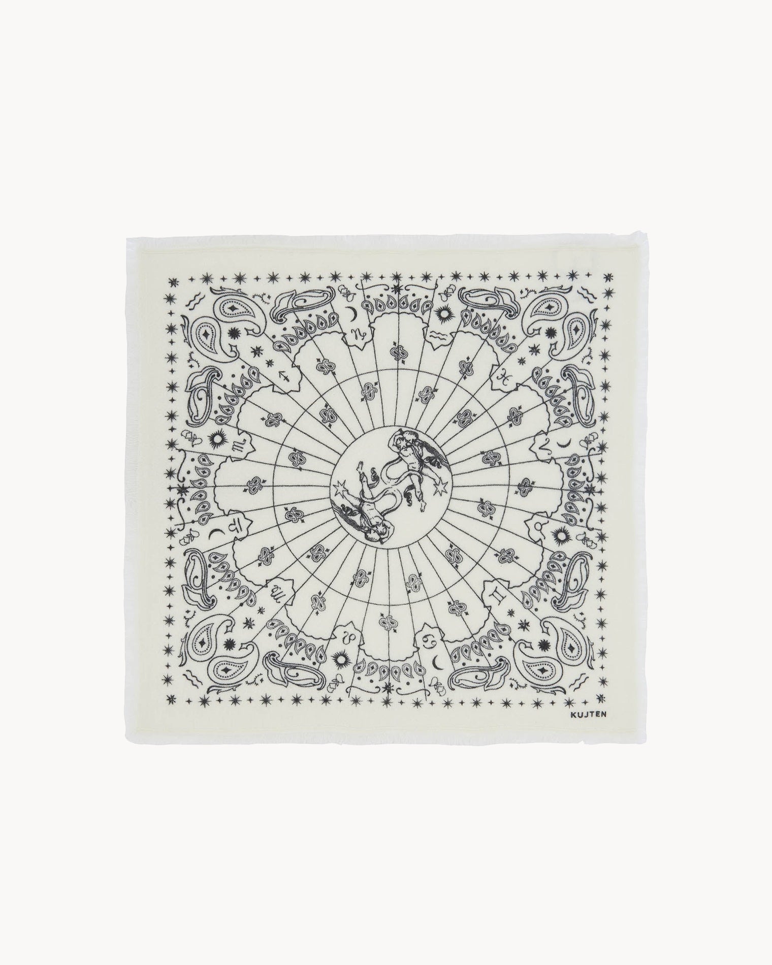 KUJTEN Small Bandana Hachi Sign Aquarius - Bandana - stre