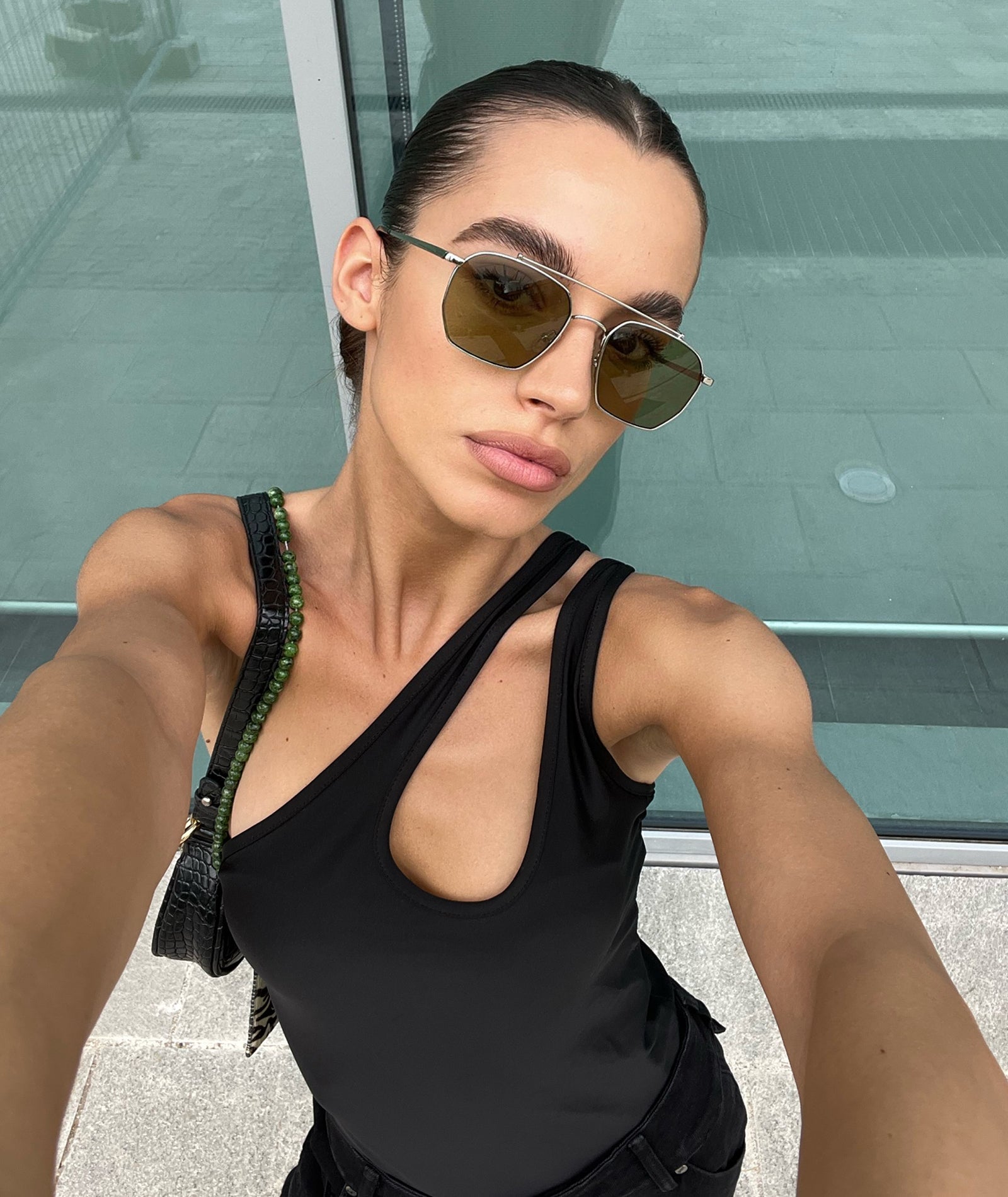 VEHLA Bowie - Silver/Khaki - Gözlük - stre