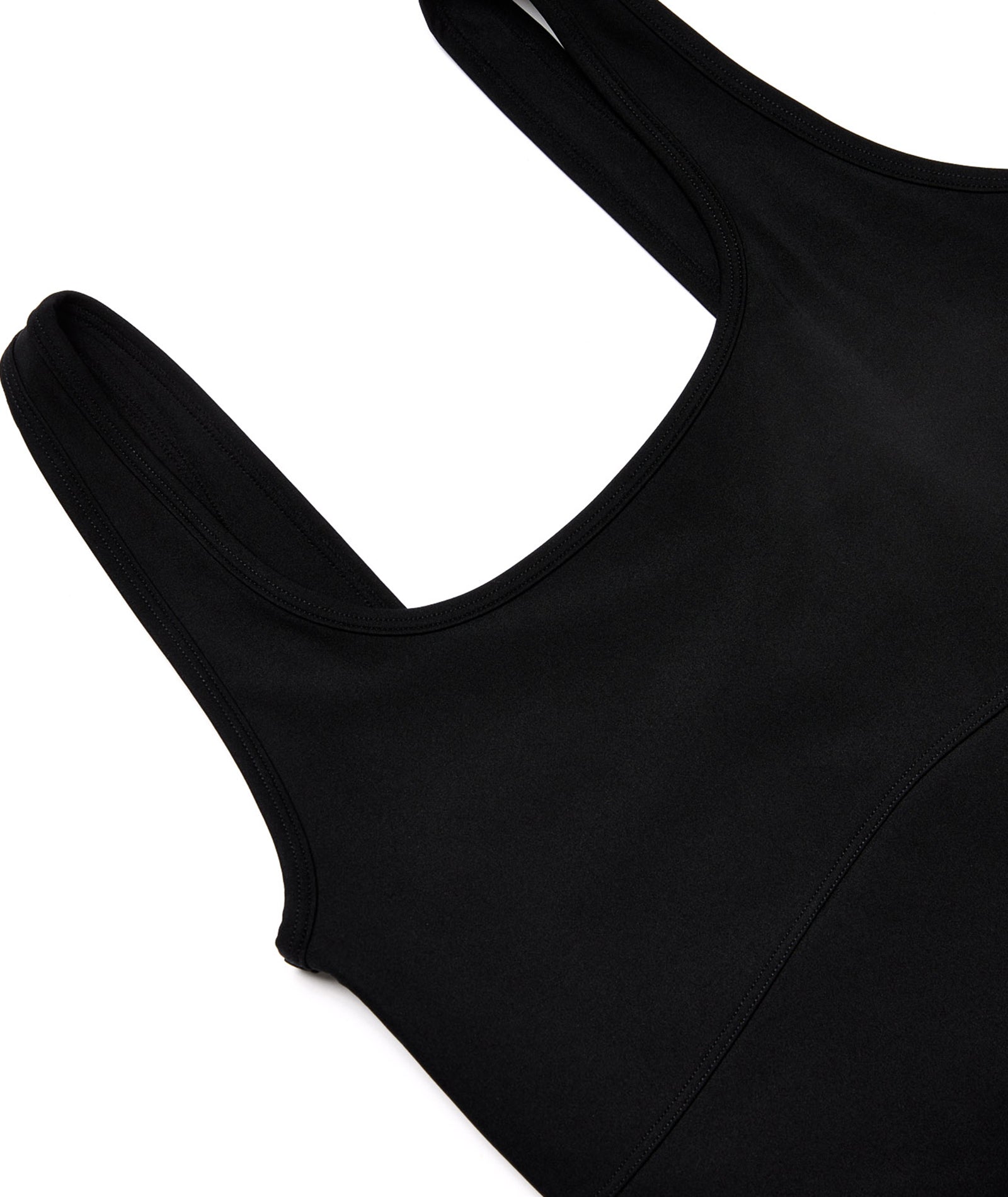 VEHLA CROPPED TANK - BLACK - Crop Atlet - stre