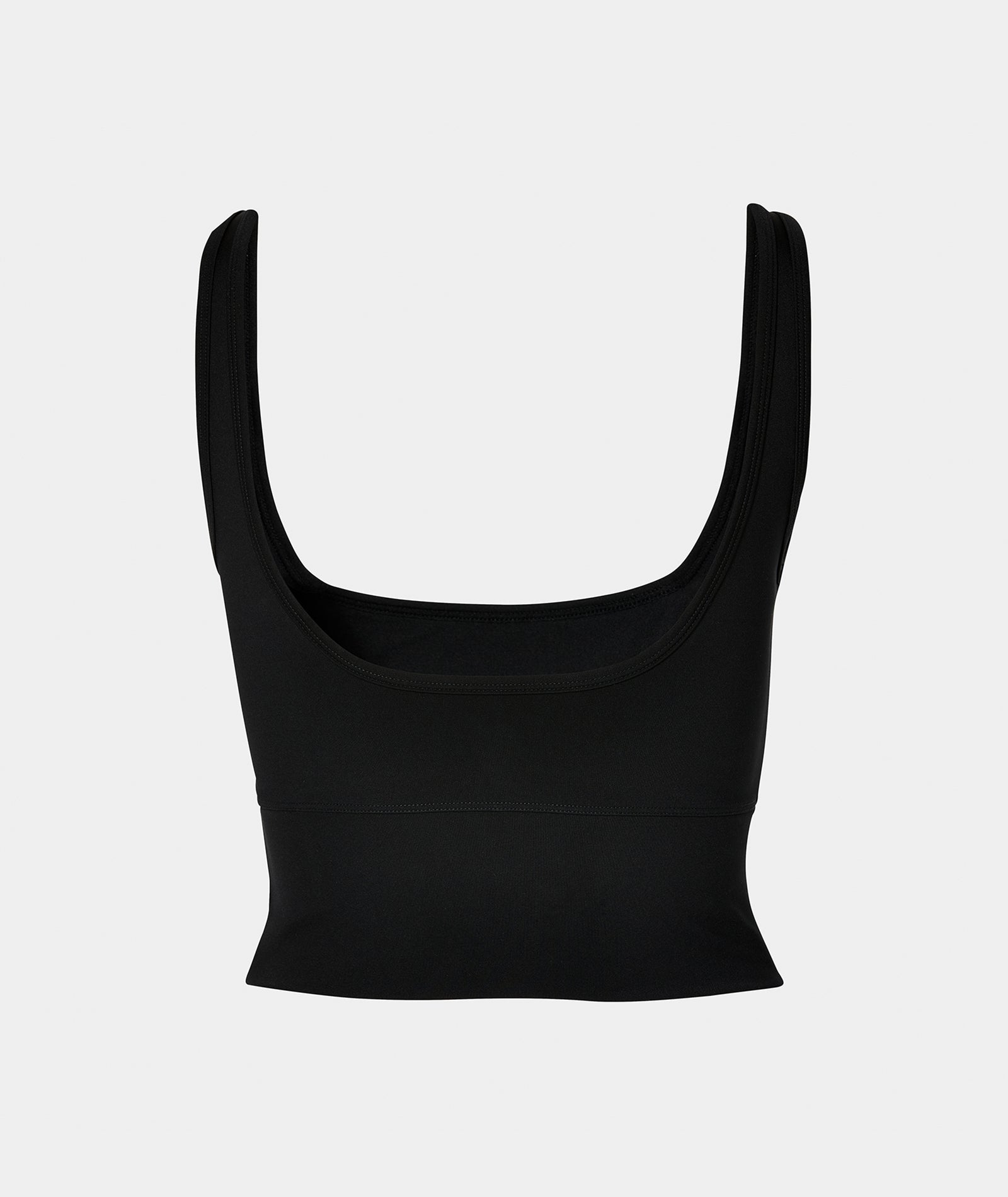 VEHLA CROPPED TANK - BLACK - Crop Atlet - stre