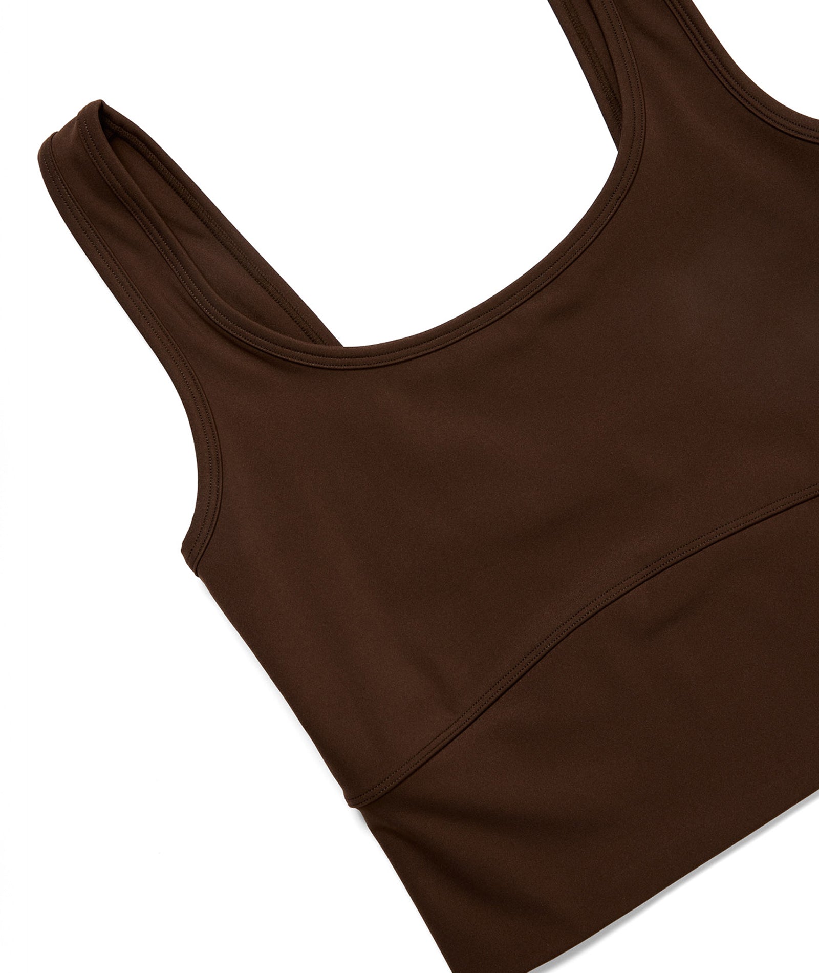 VEHLA CROPPED TANK - CHOC - Crop Atlet - stre