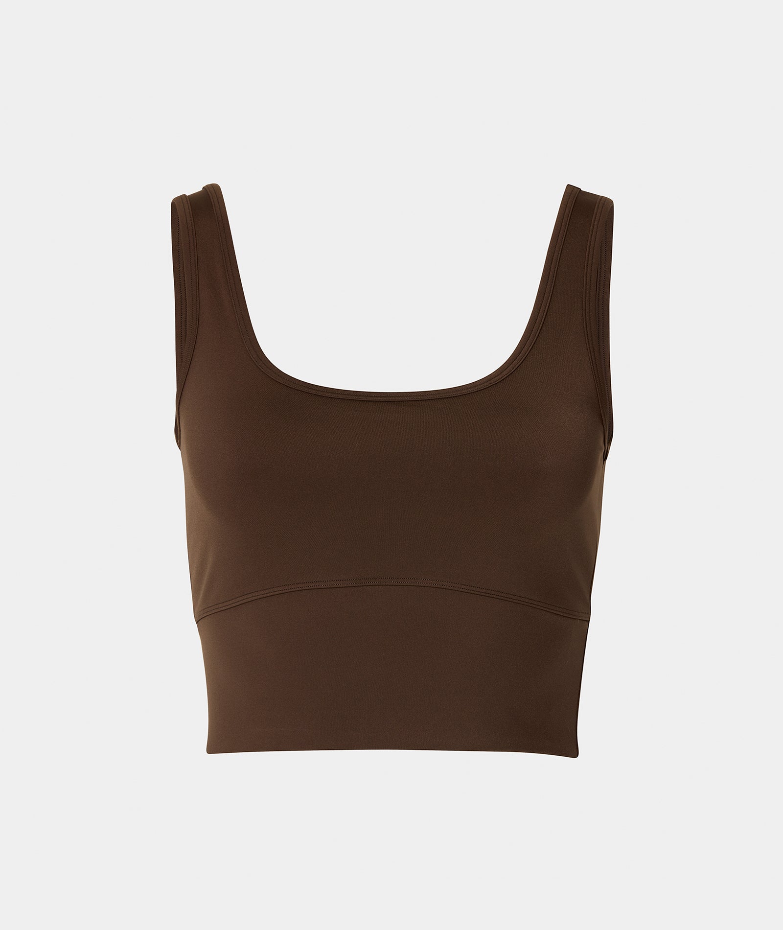 VEHLA CROPPED TANK - CHOC - Crop Atlet - stre