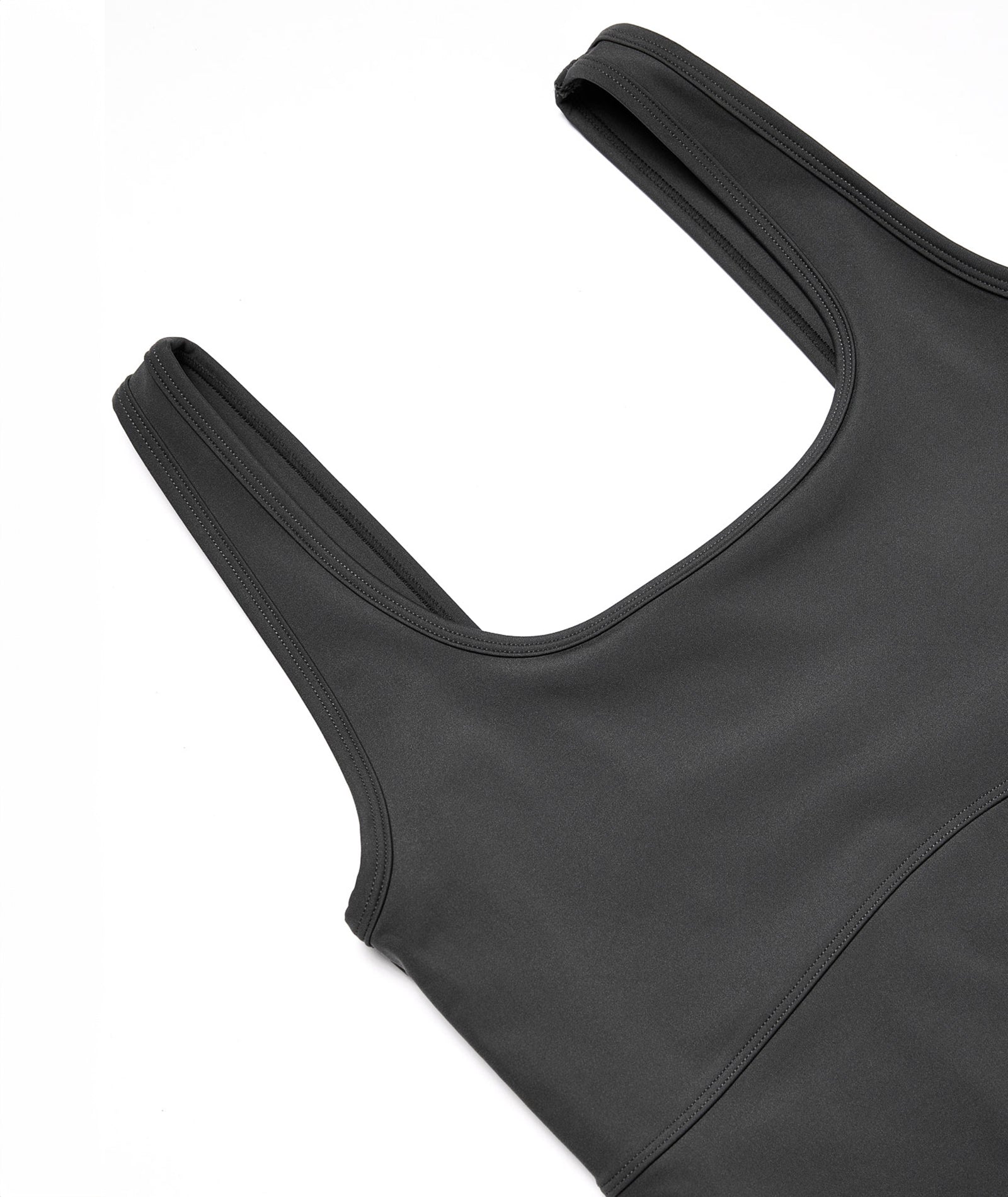 VEHLA CROPPED TANK - SMOKE - Crop Atlet - stre