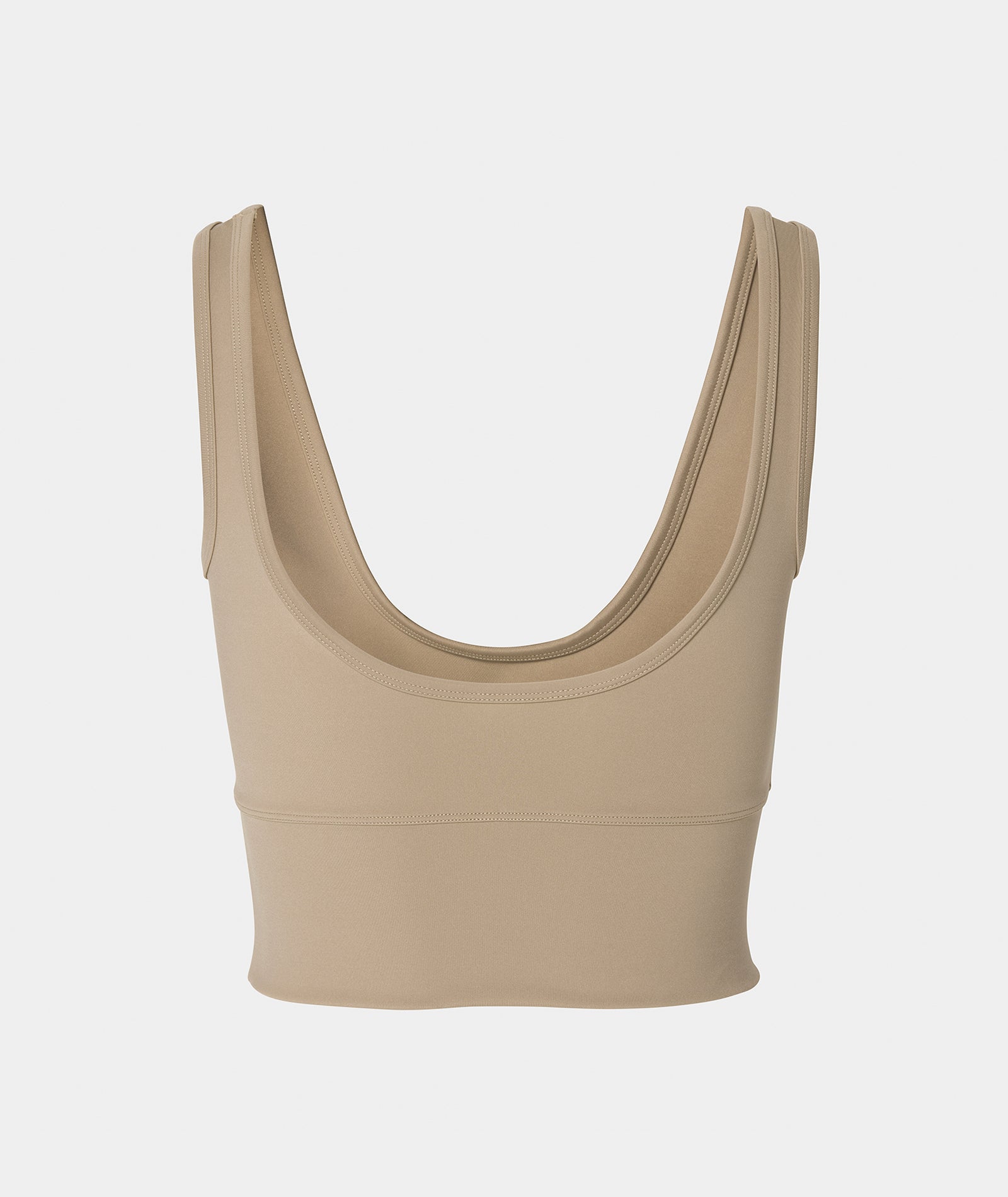 VEHLA CROPPED TANK - TAUPE - Crop Atlet - stre