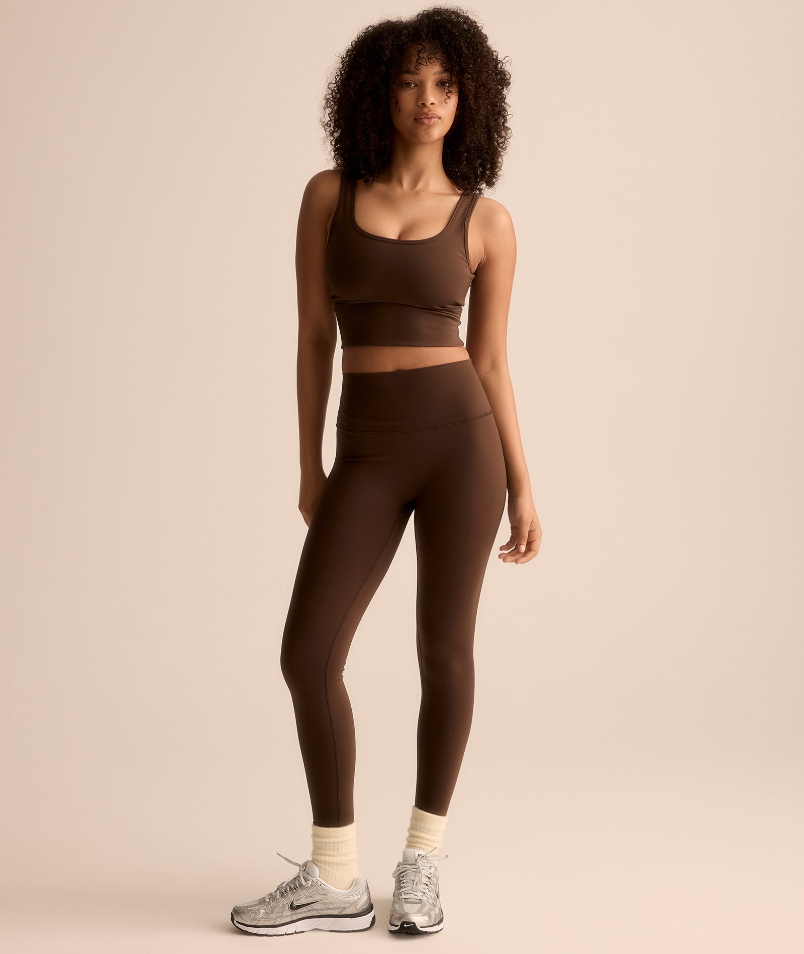 VEHLA LEGGINGS - CHOC - Tayt - stre