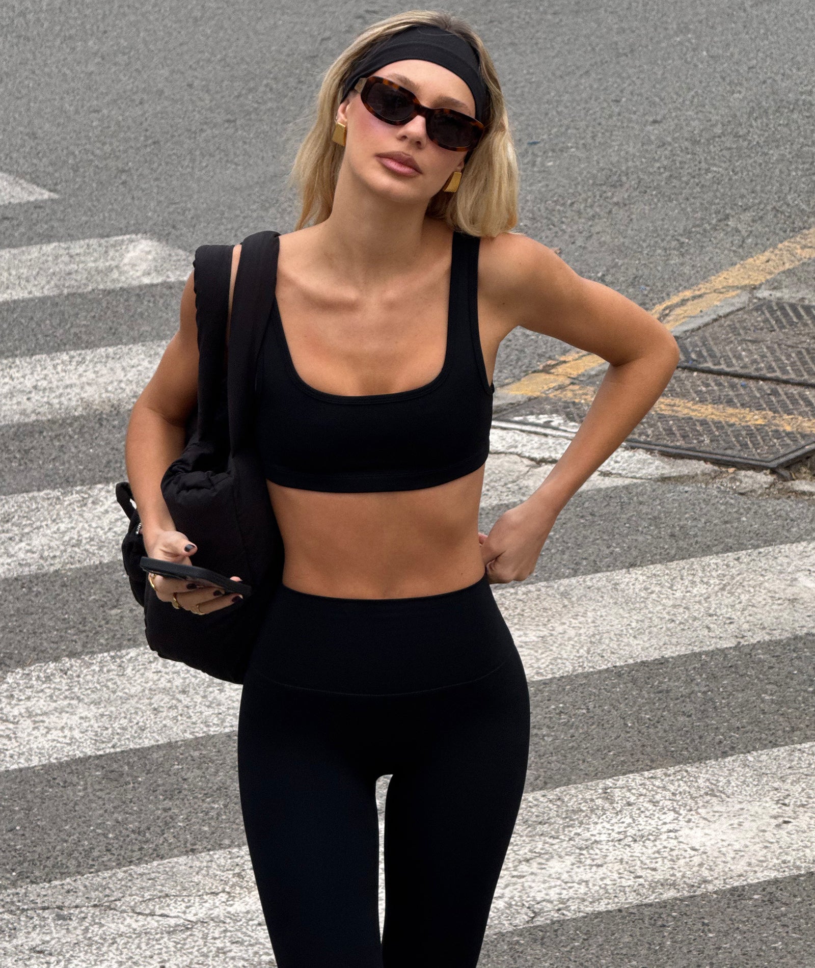 VEHLA SPORTS BRA - BLACK - Sütyen - stre