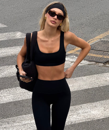 VEHLA SPORTS BRA - BLACK - Sütyen - stre