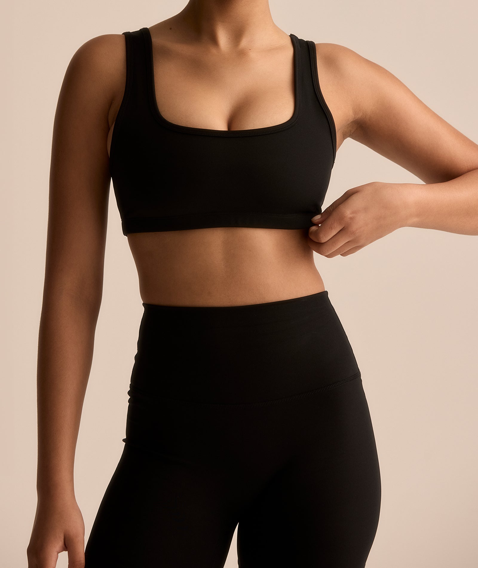 VEHLA SPORTS BRA - BLACK - Sütyen - stre