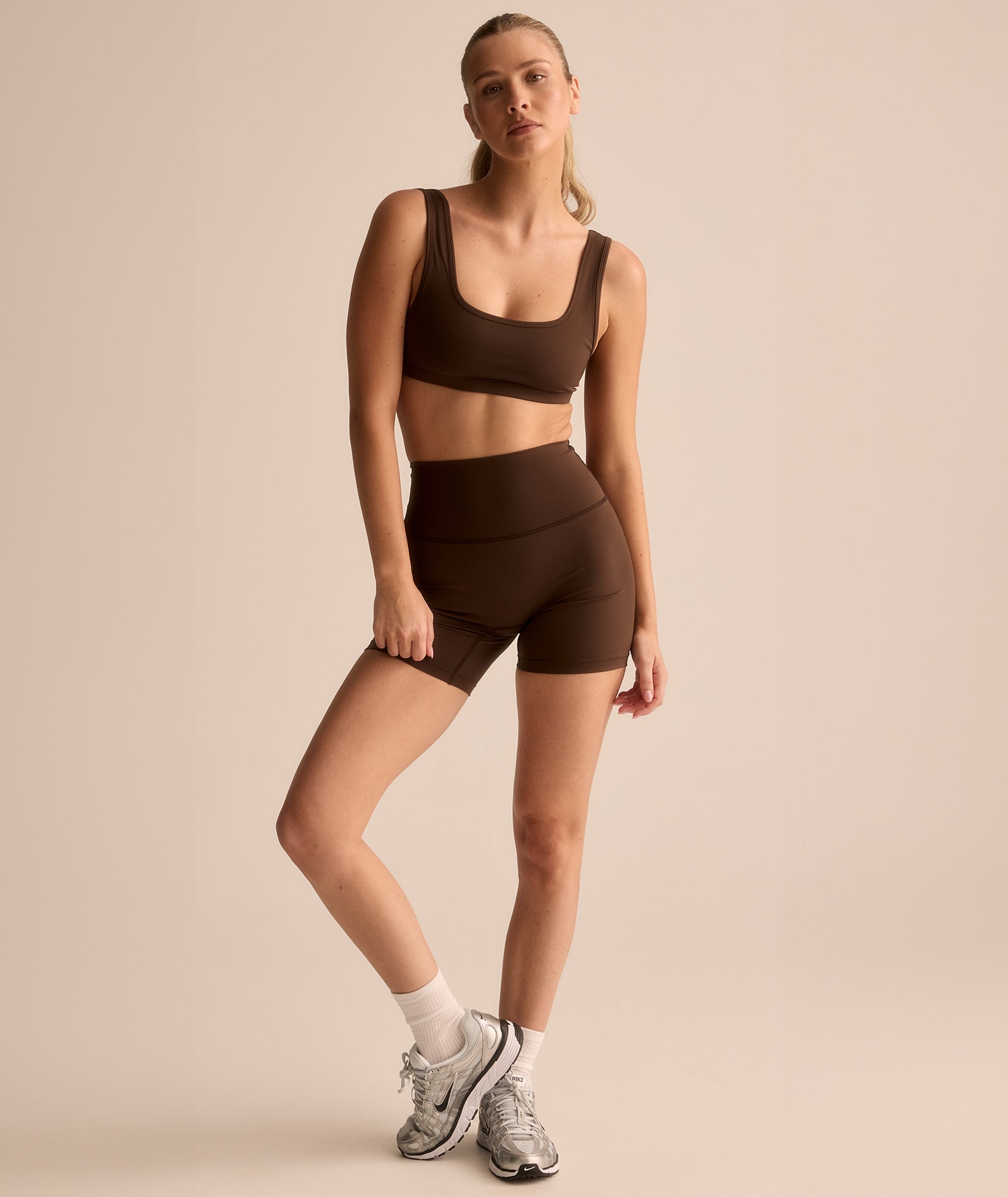 VEHLA SPORTS BRA - CHOC - Sütyen - stre